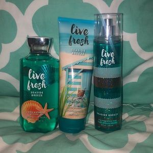 Bath and Body Works Seaside Breeze set